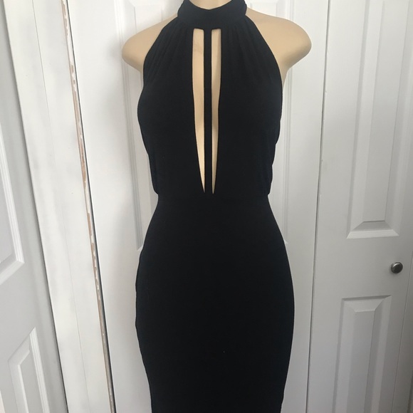 ASOS Dresses & Skirts - Asos deep v halter stretchy midi dress vegas